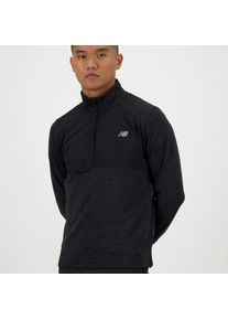 New Balance Herren Funktionsshirt "Athletics Heat Grid 1/2 Zip", schwarz, sportlich, Gr. L, Obermaterial: 95% Polyester, 5% Elasthan, Shirts