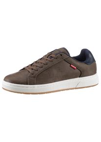 Levi's LEVI'S Herren Sneaker "PIPER", Gr. 41, braun, Lederimitat, sportlich, Schuhe, Schnürer, Halbschuh, Freizeitschuh mit Label