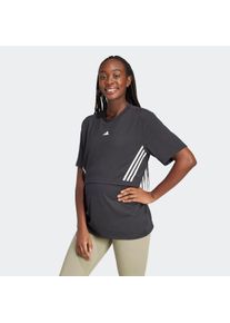 Damen T-Shirt "MAT TEE", schwarz, sportlich, Gr. S, adidas Performance, Obermaterial: 65% Polyester, 35% Viskose, Shirts, Trainingsshirt für die