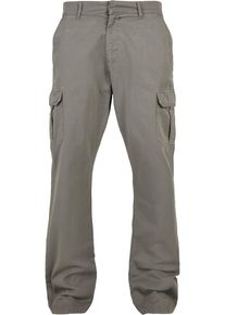 Urban Classics Herren Cargohose "Urban Classics Herren Straight Leg Cargo Pants", grau, Gr. 34, unifarben, 100% Baumwolle, Hosen