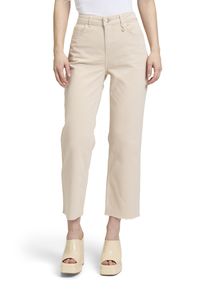 Cartoon Damen Ankle-Jeans "Cartoon Basic-Hose mit offenem Saum"oat milk, modisch, Gr. 40, Obermaterial: 90% Baumwolle, 7% Polyester, 3% Elasthan.,