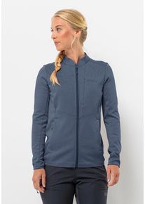 Jack Wolfskin Damen Fleecejacke "TERVERN FZ W", blau, Gr. XL, 100% POLYESTER, Jacken