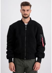 Herren Bomberjacke "Alpha Industries Men - Bomber Jackets MA-1 Teddy", schwarz, Gr. XXXL, Alpha Industries, Obermaterial: 100% Polyester, Futter: