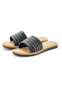 ELBSAND Damen Badepantolette "Pantolette", Gr. 43, schwarz, Obermaterial: 100% Textilmaterial. Futter: 100% Textilmaterial. Decksohle: 100%