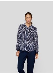 Rabe Damen Klassische Bluse "Bluse", blau, feminin, Gr. 44, gemustert, 100%Viskose, Blusen