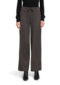 BETTY & CO BETTY & CO Damen Anzughose "Betty & Co Anzughose mit Bindegürtel", braun, modisch, Gr. 44, Obermaterial: 64% Polyester, 34% Viskose, 2% Elasthan.,
