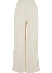 Urban Classics Damen Jogginghose "Urban Classics Damen Ladies Pin Tuck Track Pants", beige, Gr. L, unifarben, 100% Polyester, Hosen