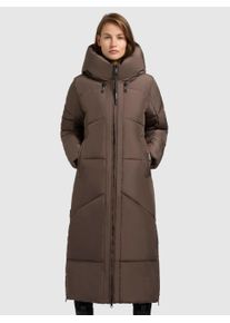 Khujo Damen Steppmantel "PRAYCE", grau, casual, Gr. M, unifarben, Web, Steppware, Obermaterial: 100% Polyester. Futter: 100% Nylon. Wattierung: 100%