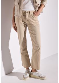 Street One Damen Bootcut-Jeansbarely beige, casual, Gr. 30, Denim/Jeans, Obermaterial: 98% Baumwolle, 2% Elasthan, Jeans