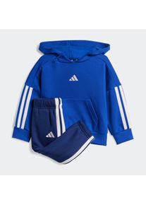Kinder Trainingsanzug "I 3S FL HD JOG", blau, sportlich, Gr. 68, adidas Sportswear, Obermaterial: 70% Baumwolle, 30% Polyester, Sportanzüge