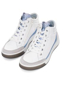 Ara Damen Sneakerboots "ROM", Gr. 3, blau, Glattleder, Veloursleder, sportlich, Schuhe, Schnürboots, Retro Sneaker, Higt Top Sneaker in G-Weite