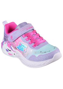 Skechers Kinder Sneaker "UNICORN DREAMS", Gr. 27, lila, Textil, sportlich, Schuhe, Blinkschuh, Klettschuh, Kinderschuh mit Gummizug und Klettriegel