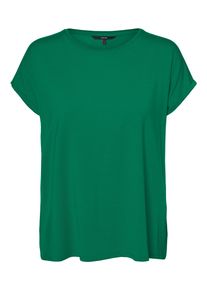 Véro Moda VERO MODA Damen Rundhalsshirt "VMAVA PLAIN SS TOP GAJRS NOOS", grün, modisch, Gr. XS, unifarben, Jersey, Obermaterial: 95% Lyocell, 5% Elasthan,