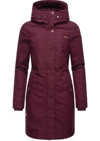 Ragwear Damen Wintermantel "Jannisa", rot, casual, Gr. XS, Außenmaterial: 65% Polyester, 35% Baumwolle, Innenfutter: 100% Polyester, Wattierung: 100%