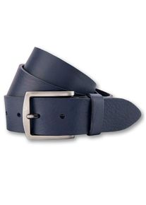 Bernd Götz BERND GÖTZ Damen Ledergürtel, blau, casual, Gr. 100, unifarben, Rindsleder, Gürtel, mit mattsilberner Dornschließe
