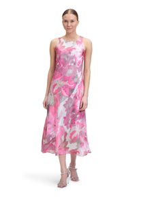 Vera Mont Damen Cocktailkleid "Vera Mont Cocktailkleid mit Rundhalsausschnitt", pink, festlich, Gr. 36, Satin, Obermaterial: 100% Polyester recycelt.
