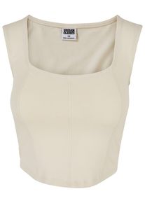 Urban Classics Herren Muskelshirt "Urban Classics Damen Ladies Short Corsage Top", beige, casual, Gr. 5XL, unifarben, 95% Baumwolle, 5% Elasthan,