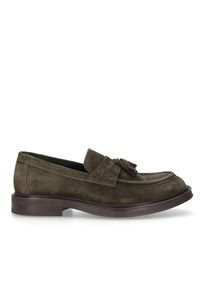 Heinrich Dinkelacker Slipper & Pantoletten - Loafer Florenz Plain V - Gr. 43,5 (EU) - in Gr&uuml;n - f&uuml;r Damen