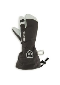 Hestra Army Leather Heli Ski 3 Finger Handschuhe (Größe 10 |grau/schwarz)