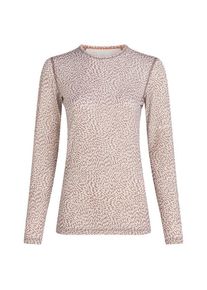 Merinounterwäsche Icebreaker Merino 200 Oasis L/S Crewe Flock Forms Damen (Gr M |rosa)