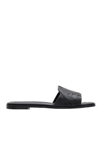 Alexander McQueen Sandalen - Flat Leather Slide Sandal - Gr. 37 (EU) - in Schwarz - f&uuml;r Damen