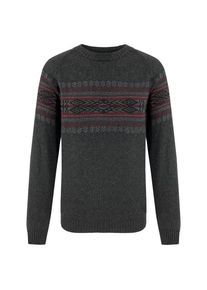 Sherpa Sajit Eco Crew Merinopullover Herren (Gr S |schwarz/grau)