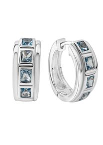 Celesta Silber Ohrring 925 Silber Blautopas