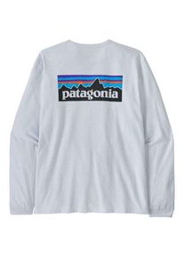 Patagonia L/S P-6 Logo Responsibili-Tee Longsleeve Women (Gr&ouml;&szlig;e XL |grau)
