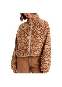Roxy Blurry Cloud Print Fleecejacke Damen (Gr L |braun)
