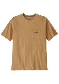 Patagonia Boardshort Logo Pocket Responsibili-Tee T-Shirt Men (Gr&ouml;&szlig;e XS |beige)