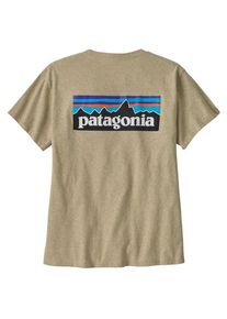 Patagonia P-6 Logo Responsibili-Tee T-Shirt Women (Größe S |beige)