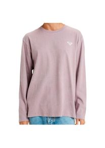 Longsleeve Roxy Hangloose Washed L/S Damen (Gr L |lila/rosa)