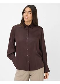 Brax Damen Hemd Style VIC dark chocolate, dunkelbraun, Gr. 34