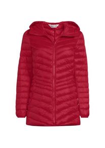 LANDS' END Daunenjacke WANDERWEIGHT Verstaubar Ultraleicht mit Kapuze, Damen,  Rot, Nylon/Daunen, by Lands' End