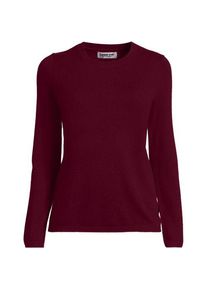 LANDS' END Kaschmir-Pullover mit rundem Ausschnitt, Damen,  Rot, Kaschmir, by Lands' End