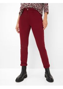 Brax Damen Five-Pocket-Hose Style MARY MULBERRY, denim dunkelrot, Gr. 46