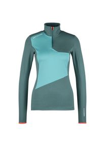 Ortovox Fleece Light Zip Neck Fleecepullover Damen Alpinklettern (Gr L |t&uuml;rkis)