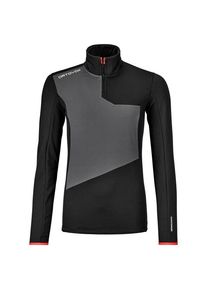 Langarm Unterhemde Ortovox Fleece Light Zip Neck Damen (Gr XL |schwarz)