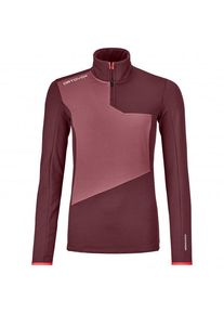 Ortovox Fleece Light Zip Neck Fleecepullover Women (Gr M |rot)