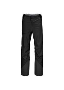 Ortovox 3L Ortler Pants Regenhose Herren Trekking (Gr S - Regular |schwarz |wasserdicht)