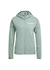 Windjacke adidas terrex Xploric Wind Lt. Hooded Fleecejacket Damen (Gr S |türkis/grau)