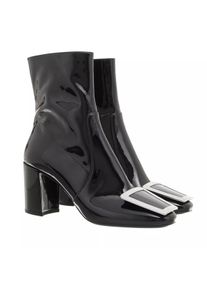 SAINT LAURENT Stiefel & Boots - Maxine Booties Patent Leather - Gr. 39 (EU) - in Schwarz - f&uuml;r Damen