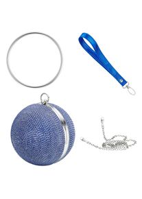 JULIE JULSEN Handbag Metall mit Zirkonia blau