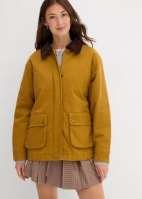 bonprix Oversize Parka, braun, Gr.36, Oversize gef&uuml;tterter Parka mit Cordkragen und Taschen, 98% Baumwolle