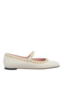Bally Ballerinas - Belkys-Round Stu - Gr. 36 (EU) - in Wei&szlig; - f&uuml;r Damen