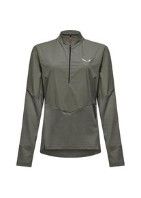 Salewa Pedroc Dry Wind HZ Tee Longsleeve Damen (Gr 36 |grau/oliv)