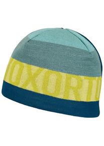 Ortovox Patchwork Beanie Mütze Herren (Gr 50-56 cm |türkis)