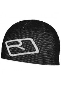 Ortovox Merino Logo Knit Beanie Mütze (Gr 50-56 cm |schwarz)