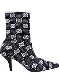 Gucci Stiefeletten - Stivaletto In Maglia GG - Gr. 38 (EU) - in Schwarz - f&uuml;r Damen
