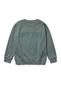 Tchibo - Kinder-Sweatshirt mit Frottee-Schriftzug - Kinder - Gr. 110/116 - gr&uuml;n
